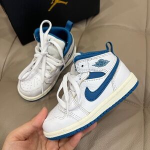 New Nike Jordan 1 Mid Se Infant/Toddler Shoes Size 7c
